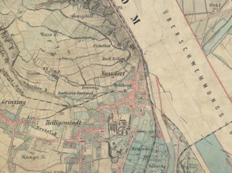 Karte von Nussdorf bei Wien, 1872